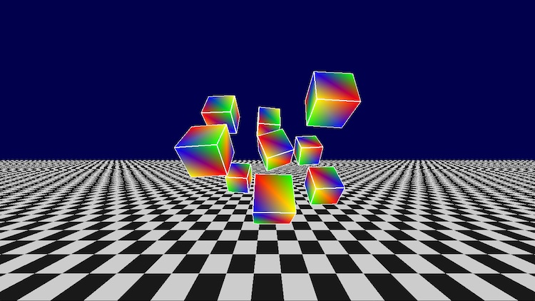 Rainbow Cubes and Chess Board